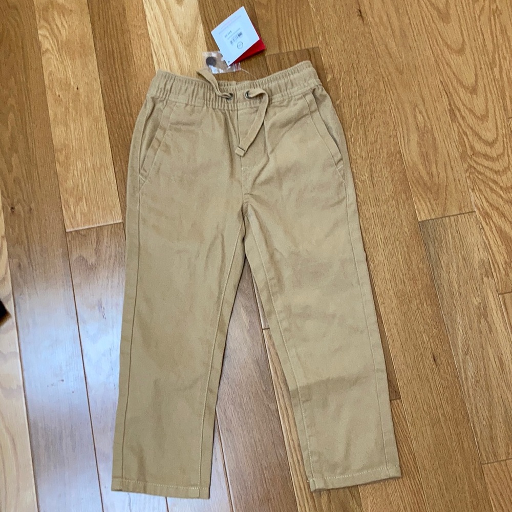 Hanna Andersson New with Tags 100 4T soft functional drawstring khakis